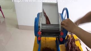 08mm 180mm Tobacco shredding machine Tobacco shredder Tobacco cutter TSH18008 From Tobaccomach [upl. by Ettenel]