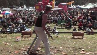 Woodchopping  Shane Jordan  Standing Block  Jarrahdale [upl. by Ierbua]