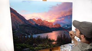 Landscape Painting Timelapse  quotA Lasting Impactquot [upl. by Atsirc]