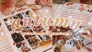 autumn journal setup 🍁✨☕️ vision board bucket list amp seasonal tbr [upl. by Dawkins]