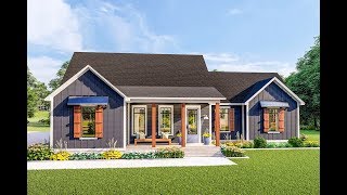 Modern Farmhouse Plan 62155V 3D Walkthrough Tour [upl. by Roxanna344]