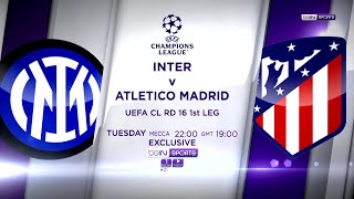 Follow the clashes of the UEFA Champions league Round of 16 between Inter and Atletico Madrid [upl. by Akemat406]