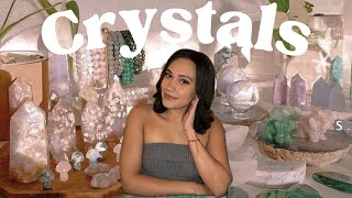 Secret guide to CRYSTALS for beginners  inside of a real crystal shop  giveaway  I love crystals [upl. by Ahseena]