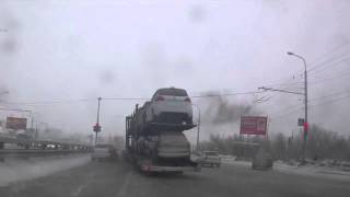 Out of Control Truck Crash [upl. by Quentin]