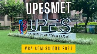 UPESMET Exam Details  UPES MBA Admissions 2024  UPES Dehradun [upl. by Nary]