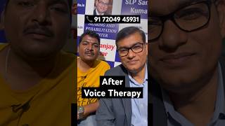 BeforeAfter Spasmodic Dysphonia Voice Therapy  8 Days  By SLP Sanjay Kumar AIIMS Alumnus shorts [upl. by Melda]