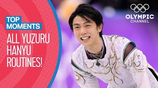 All Yuzuru Hanyu Olympic Routines  Top Moments [upl. by Arica]