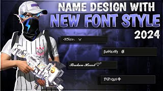 Free Fire Stylish Name Design Tutorial  New Font Style 2024  Name Change With New Fonts [upl. by Avonasac788]