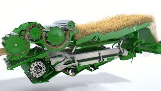 John Deere TSeries combine Animation [upl. by Nelson]