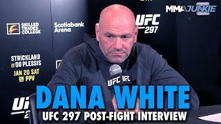 Dana White Thinks Sean Strickland Beat Dricus Du Plessis But Wont Do Immediate Rematch  UFC 297 [upl. by Erdnoed713]