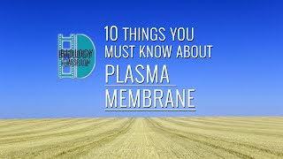 ALevel Biology  10 things you have to know about the plasma membrane [upl. by Dloreg]