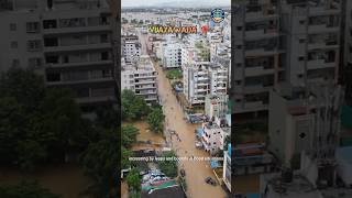 বিজয়াওয়াডা তে বন্যা🌊Vijayawada FloodsAndhra Pradesh and Telangana affected by continuous rains☔🌧️ [upl. by Akemrej]