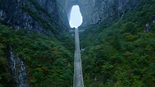 Tianmen Mountain Park inZhangjiajie🇨🇳4k Videos 4krelaxation [upl. by Ocirled966]