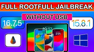 Full Rootfull Jailbreak on iOS 16771582 Install PaleRa1n Jailbreak Windows Without USB WinRa1n [upl. by Aray]