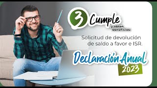 Webinario Solicitud de devolución de saldo a favor de ISR [upl. by Bijan188]