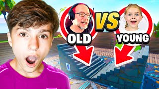 6 YEAR OLD VS 60 YEAR OLD Fortnite 1v1 [upl. by Ronda670]