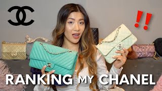 WHAT IS MY LEAST USED HANDBAG 😳 RANKING MY CHANEL 🥇👜 [upl. by Trebornhoj]