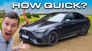 MercedesAMG C63 review 060mph amp 14mile TEST [upl. by Nnahtebazile]