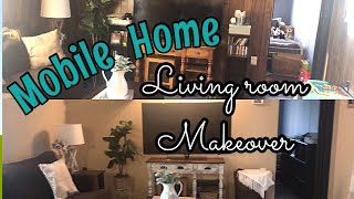 Mobile home makeover series Ep2 Living Room makeover [upl. by Aerdnua]