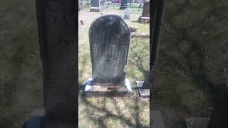 Charity Shields headstone south glens falls cemetery south glens falls NY paranormal cemeterywalks [upl. by Eshelman]