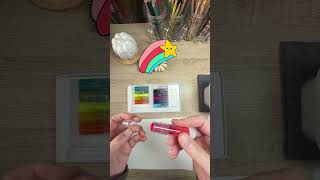 Unbox amp Swatch FaberCastell Gelatos in 60 seconds DEMO art shorts artist [upl. by Tamah]