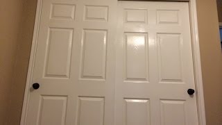 How to replace knobs on closet doors  before and after [upl. by Iana]