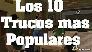 Códigos GTA San Andreas  Los 10 trucos claves y codigos mas populares y mejores  PS2 PS3 XBOX PC [upl. by Briggs]