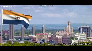 Albany New York Flag  Albany County [upl. by Ajidahk]