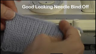 GoodLooking Needle BindOff for Machine Knitters [upl. by Sanalda152]