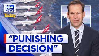 Qatar flights expansion rejected by federal government  9 News Australia [upl. by Hakaber447]