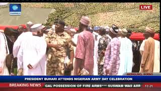 COAS Presents Plaque To President Buhari Nig Army Day Celebration [upl. by Zeta]