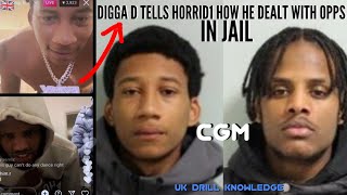 cgm Digga D Tells Horrid1 How He Ran Up On A Opp In Jail 🔪🤕 [upl. by Direj]