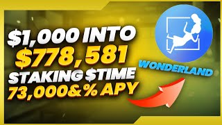 STAKING Wonderland TIME for 73000 APY  Review  Staking Tutorial Crypto Hidden Gem [upl. by Nwatna]