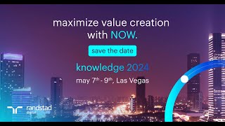 Randstad Digital  ServiceNow Knowledge 24 [upl. by Slemmer]