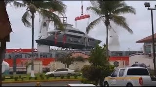 Superyacht accident  Falling from crane [upl. by Marr660]