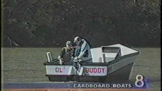 FORSYTH TECH CARDBOARD BOAT REGATTA 1996 [upl. by Yelnek]