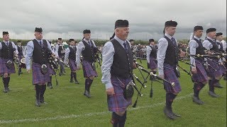 Lomond and Clyde Pipe Band compete at the 2019 British [upl. by Mattie]