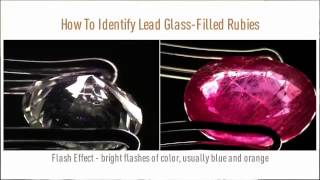 How to Classify a Lead Glass–Filled Ruby by GIA [upl. by Roderic]