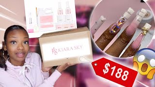 Unboxing Kiara Sky Acrylic System kit  beginner nail kit  Series Day 3 [upl. by Nuahsar]