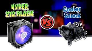 ✅ Cooler Master Hyper 212 vs Cooler de Stock ✅ ¿Realmente sirve el disipador de Stock [upl. by Sitrik]