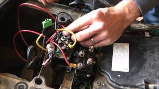 Universal ATV Winch Solenoid Relay Contactor Installation [upl. by Ludlew]