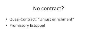 Quasi contract and promissory estoppel [upl. by Missy]