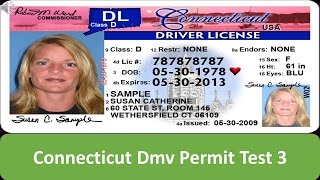 Connecticut DMV Permit Test 3 [upl. by Kinelski386]