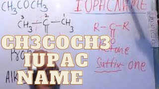 ch3coch3 iupac name In Hindi  ch3coch3 ka iupac naam  Organic chemistry  Surendra Khilery [upl. by Linzy658]