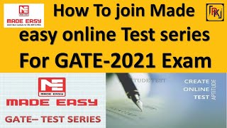 How to Enroll Made easy test series  Online Made easy test series For Gate [upl. by Der]