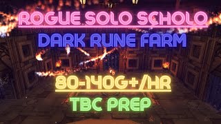 80140ghr  Rogue Solo Scholomance Dark Rune Farm [upl. by Farah]