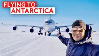 EXTREME FLIGHT  Landing on Antarctica Ice Runway [upl. by Retniw]