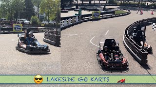 Drive fast karts 🏎️ at Lakeside Go Karts [upl. by Areht]