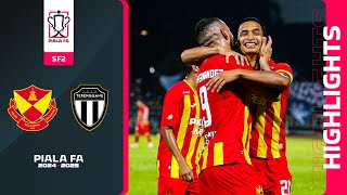 Selangor FC 41 Terengganu FC  Highlights  Piala FA 202425  SF2 [upl. by Grane]