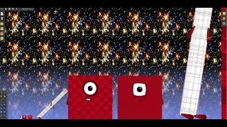 Algodoo fun with Numberblocks part 6 110 trillion [upl. by Ahsimac]